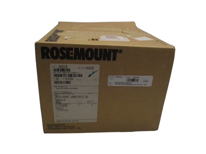 ROSEMOUNT 3051CD1A22A1AE5M5B4 SMART PRESSURE TRANSMITTER  NSMP