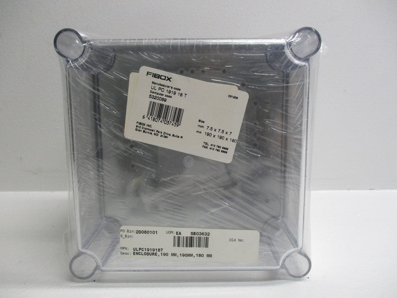 FIBOX ULPC191918T ENCLOSURE  NSNP IN PACKAGING
