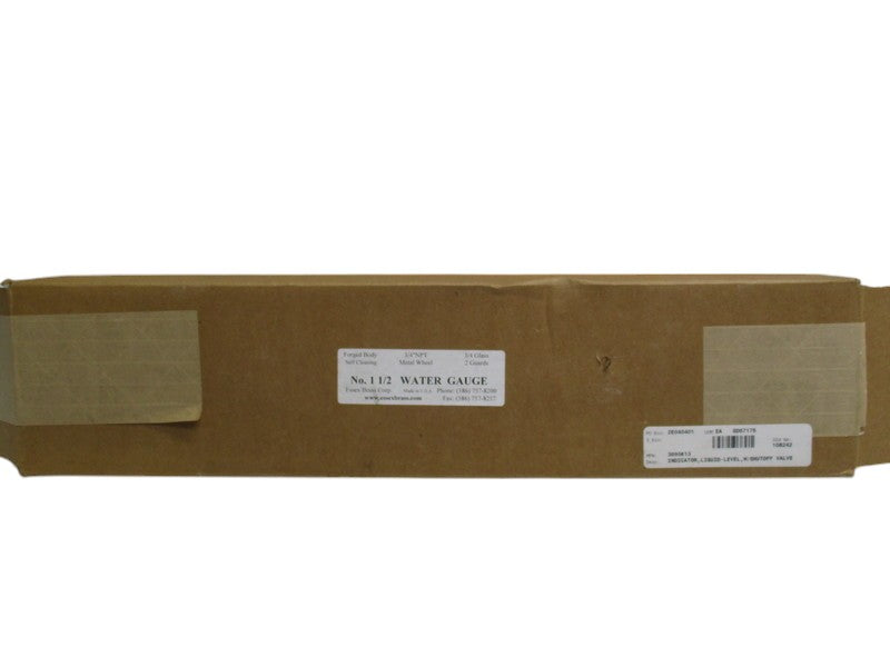 ESSEX NO. 1 1/2 WATER GAUGE 3/4" NPT  NSMP