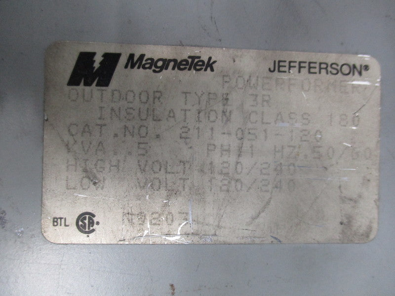 MAGNETEK 211-051-120 TRANSFORMER  UNMP