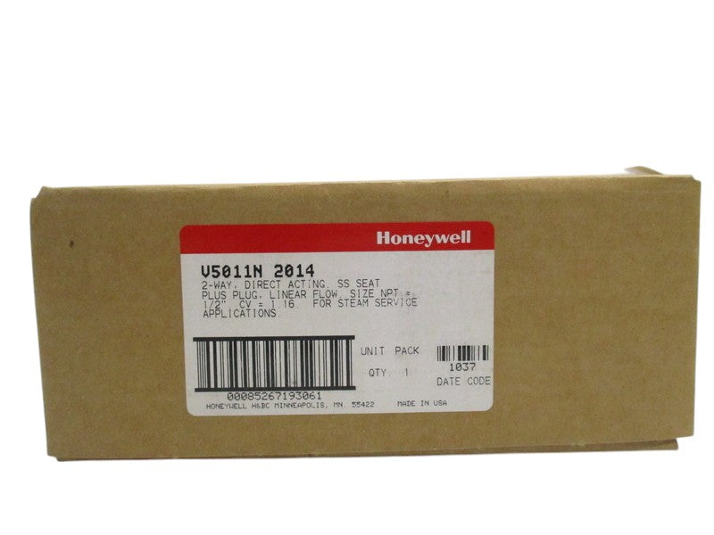HONEYWELL V5011N2014 2-WAY STEAM VALVE 1/2"   NSMP