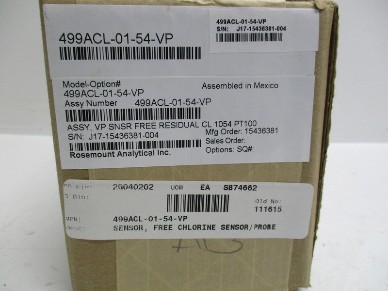 EMERSON 499ACL-01-54-VP * FACTORY SEALED *