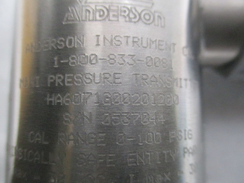 ANDERSON HA6071G00201200 PRESSURE TRANSMITTER  NSNP