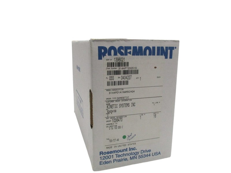 ROSEMOUNT 3144PD1A1NAM5C4Q4 SMART TEMPERATURE TRANSMITTER  NSMP