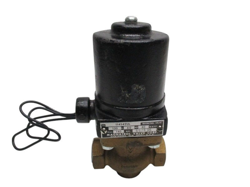 MAGNATROL 114S42UL 1/2"NPT N/C 0/140# STEAM 120V 140 PSI  NSNP