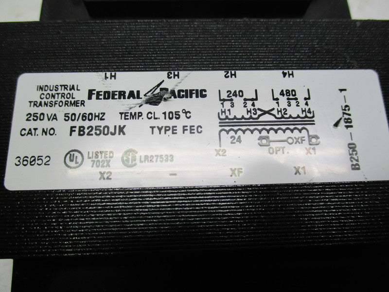 FEDERAL PACIFIC FB250JK TYPE FEC  NSNP