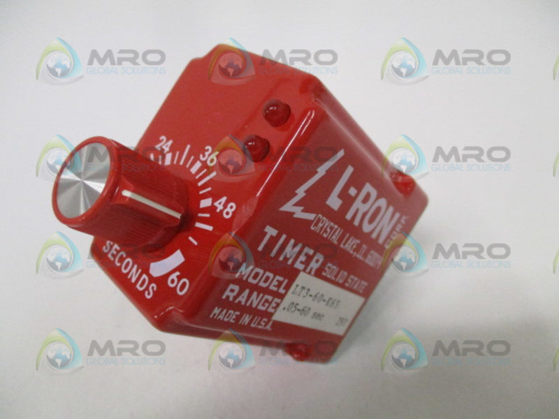 L-RON LT3-60-K65 SOLID STATE TIMER .05-60 SEC NSMP