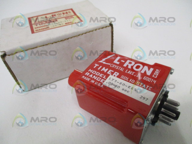 L-RON LT3-60-K65 SOLID STATE TIMER .05-60 SEC NSMP