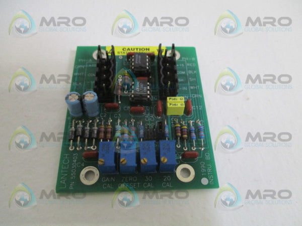 LANTECH 55030403 LOAD CELL CIRCUIT BOARD UNMP