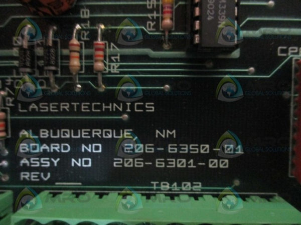 LASERTECHNICS 206-6301-00 206-6350-01 PC BOARD ASSEMBLY UNMP