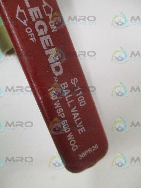 LEGEND S-1100 BALL VALVE 3/4" NSNP