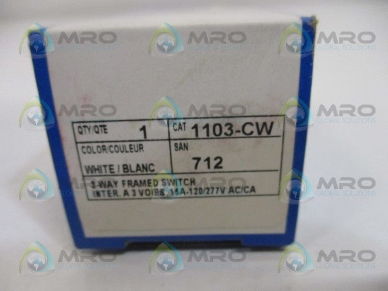 LEVITON 1103-CW TOGGLE SWITCH NSMP