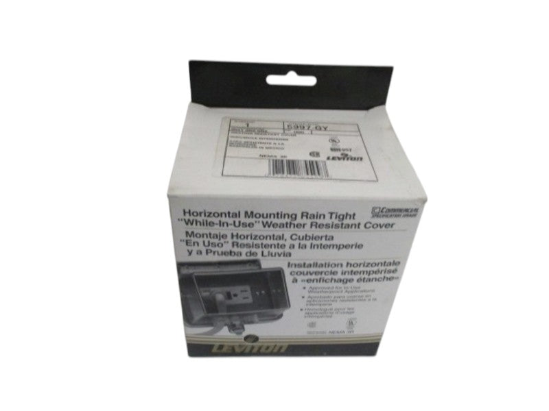 LEVITON 5997-GY GRAY WEATHER RESISTANT COVER NSMP