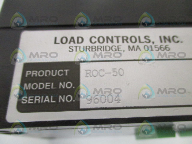 LOAD CONTROLS ROC-50 CONTROL SYSTEM NSNP