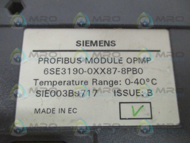 SIEMENS OPMP 6SE3190-0XX87-8PB0 NSNP
