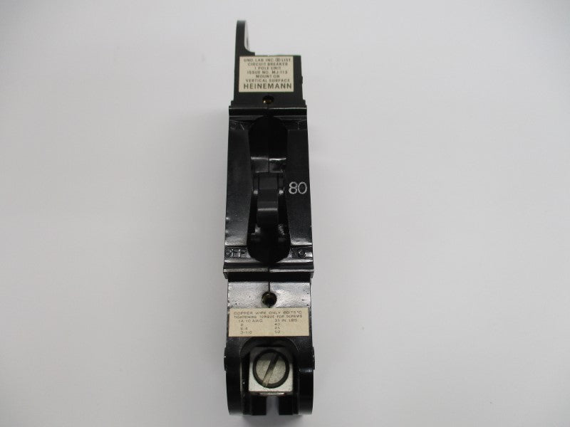 HEINEMANN CF1-H3-U80 CIRCUIT BREAKER 80A NSNP