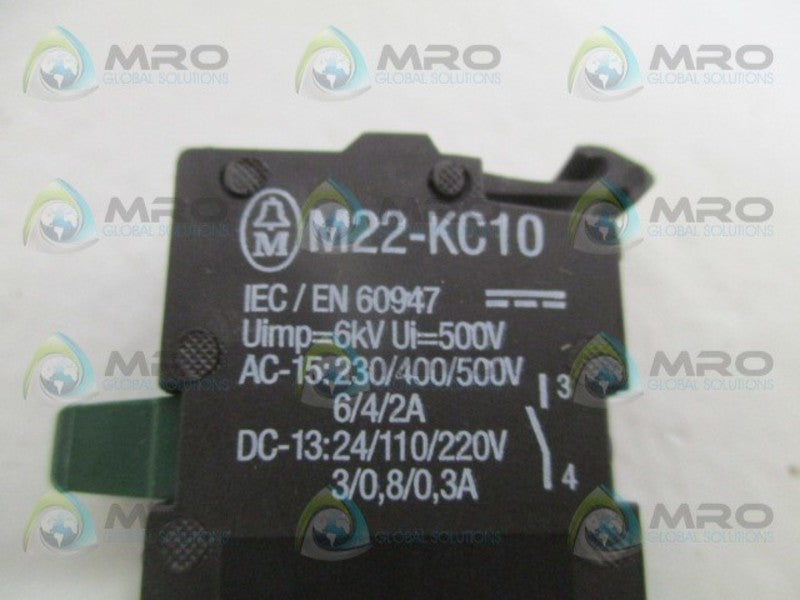 KLOCKNER MOELLER M22-KC10 CONTACT BLOCK NSNP