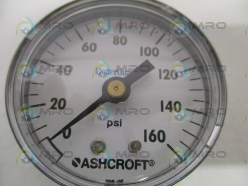 ASHCROFT 20W1005PH02LXSFZG7F-160# PRESSURE GAUGE 0-160 PSI NSMP