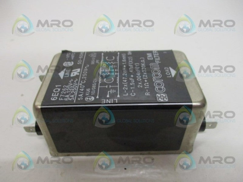 CORCOM 6EQ1 RFI POWER LINE FILTER NSNP