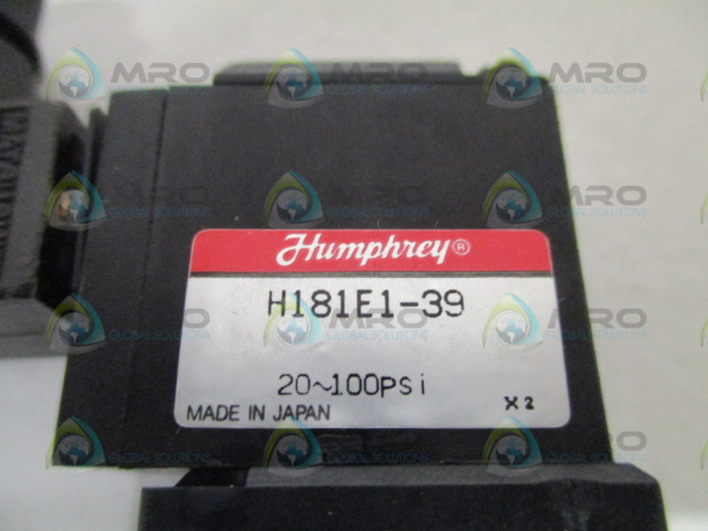 HUMPHREY H181E1-39 SOLENOID VALVE NSNP
