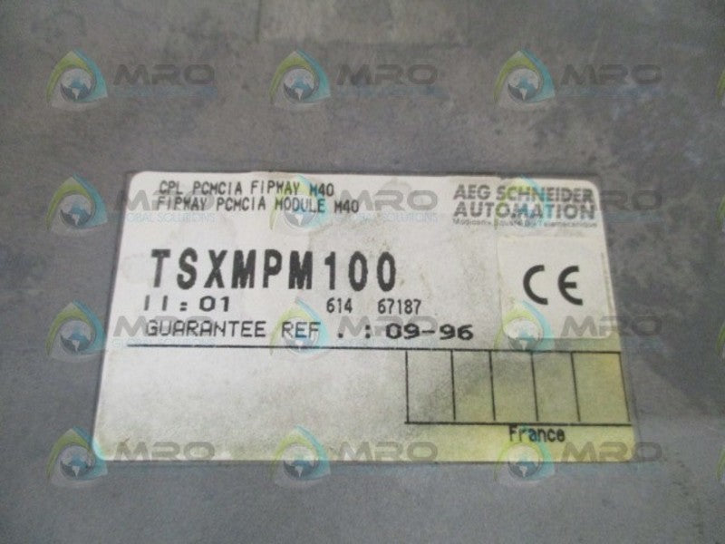 SCHNEIDER TSXMPM100 FIPWAY MODULE PCMCIA M40 UNMP
