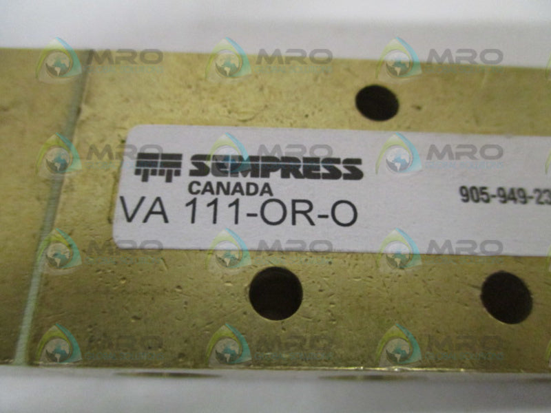 SEMPRESS VA111-OR-O SOLENOID MANIFOLD VALVE BASE NSNP