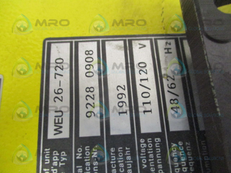 SICK WEU26-720 OPTIC PHOTOELECTRIC SENSOR UNMP