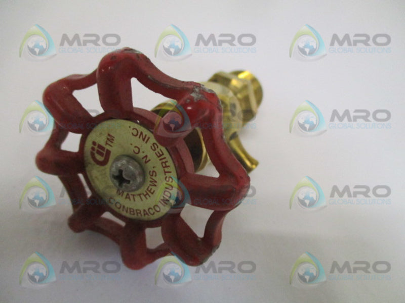 APOLLO 26-304-28 COMPRESSION GAUGE COCKS 1/2" *USED*