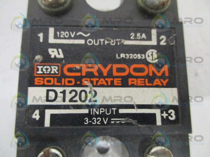 CRYDOM D1202 SOLID STATE RELAY  UNMP