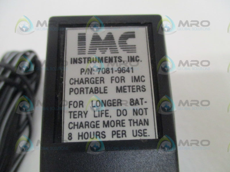 IMC INSTRUMENTS 7081-9641 CHARGER FOR PORTABLE METERS NSNP