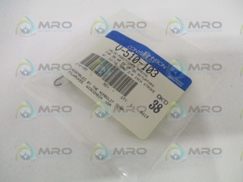 JOHNSON CONTROLS V-510-103 VALVE-POSITIONER SPRING NSMP
