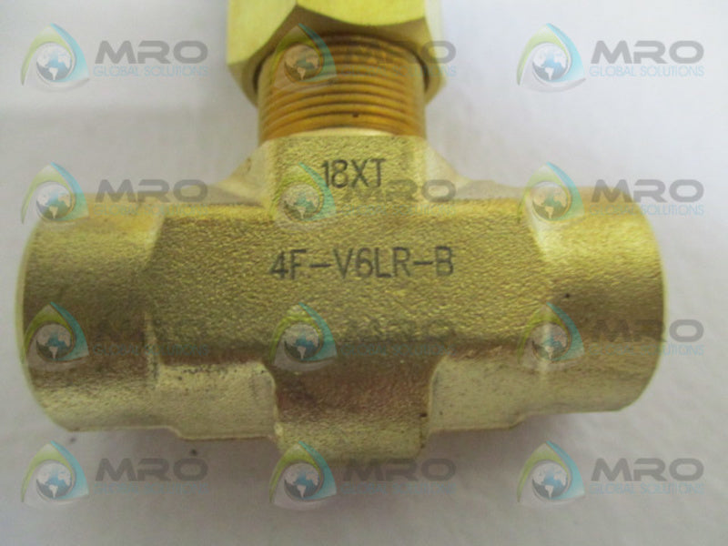 PARKER 4F-V6LR-B NEEDLE VALVE NSMP