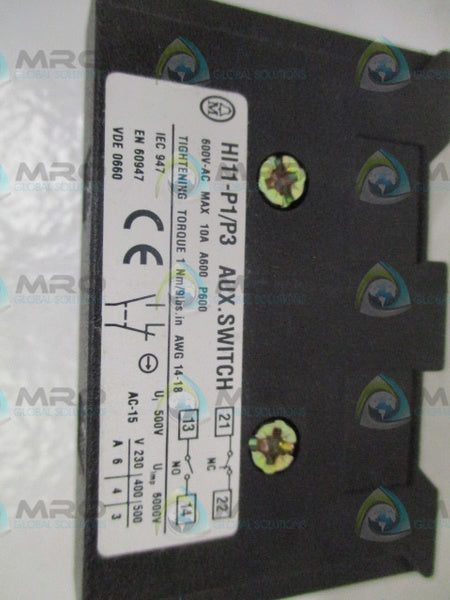 KLOCKNER MOELLER HI11-P1/P3 AUXILIARY SWITCH  NSNP