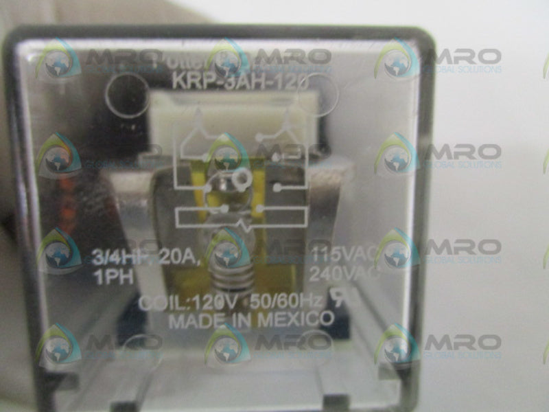 POTTER & BRUMFIELD KRP-3AH-120 RELAY 120V  UNMP
