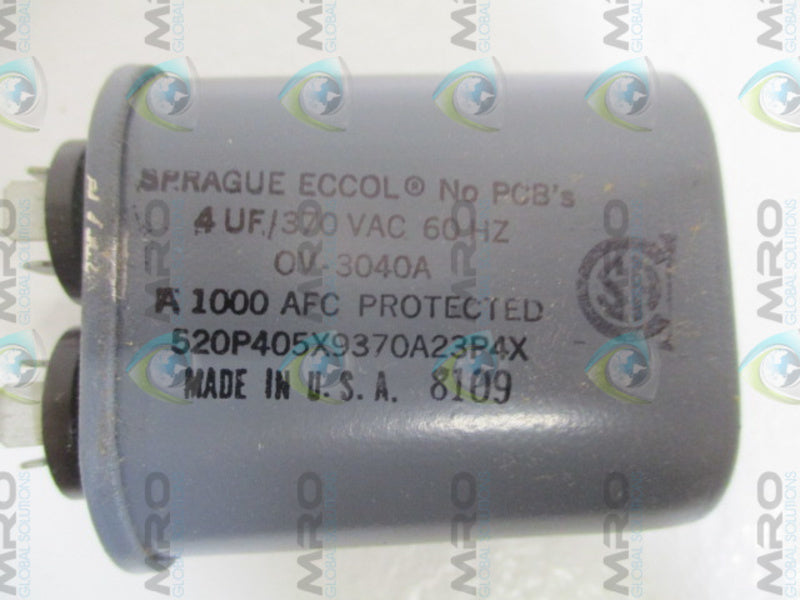 SPRAGUE OV-3040A CAPACITOR 370VAC NSMP
