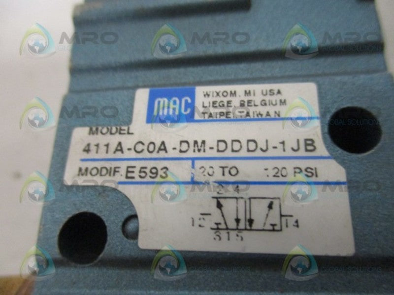 MAC 411A-C0A-DM-DDDJ-1JB SOLENOID VALVE UNMP