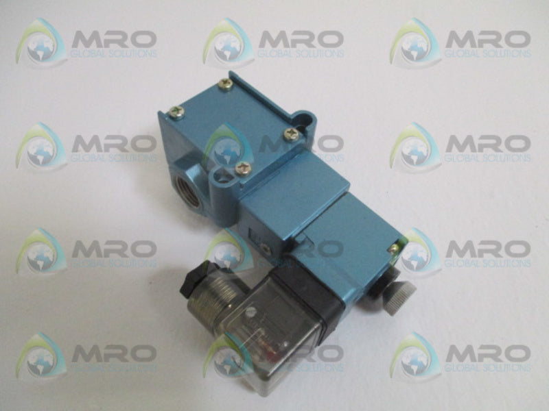 MAC 55B-22-PI-614JC=DD01 SOLENOID VALVE 24VDC 30-150 PSI NSNP