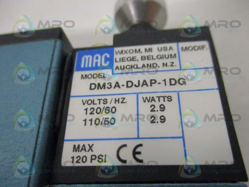 MAC 92B-EAB-000-DM-DJAP-4DG SOLENOID VALVE NSMP