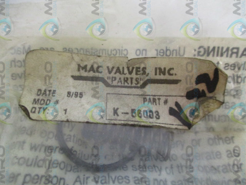 MAC K-56003 VALVE REPAIR KIT *NEW IN FACTORY BAG*