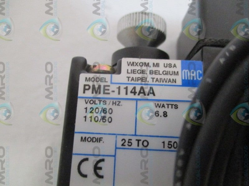 MAC PME-114AA SOLENOID VALVE NSMP
