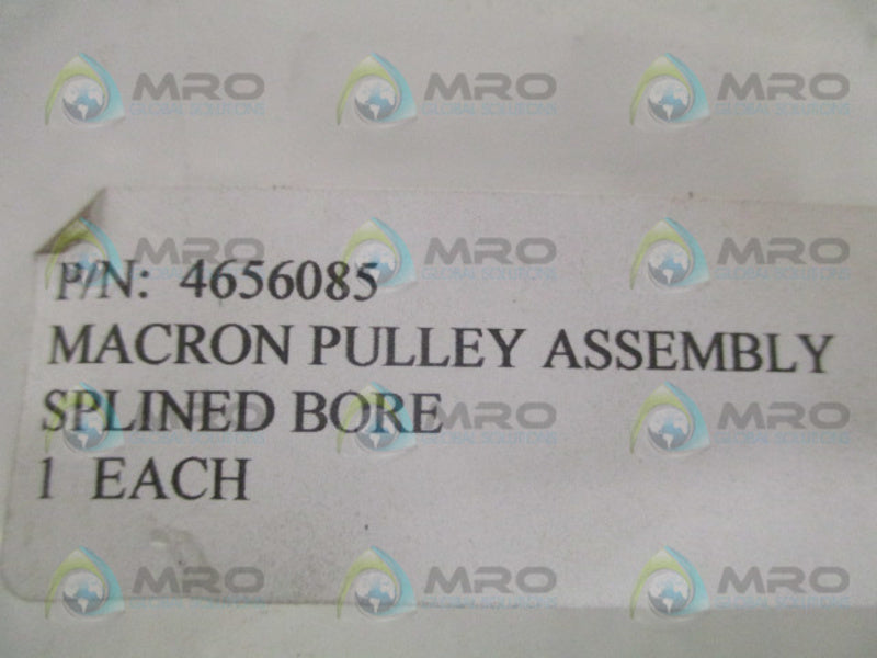 MACRON 4656085 PULLEY ASSEMBLY SPLINED BORE NSNP