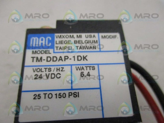 MAC TM-DDAP-1DK SOLENOID VALVE *NEW IN BOX*