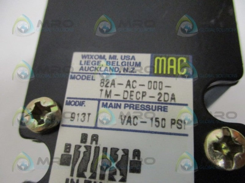 MAC VALVE 82A-AC-000-TM-DECP-2DA SOLENOID VALVE NSMP
