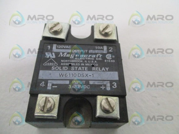 MAGNECRAFT W6110DSX-1 SOLID STATE RELAY *USED*