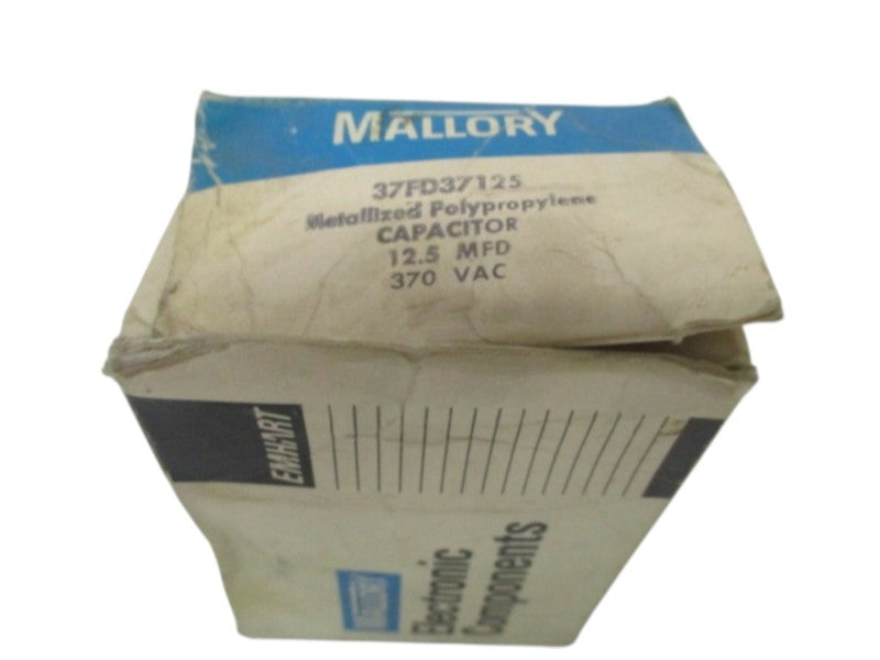 MALLORY 37FD37125 CAPACITOR 370VAC NSMP