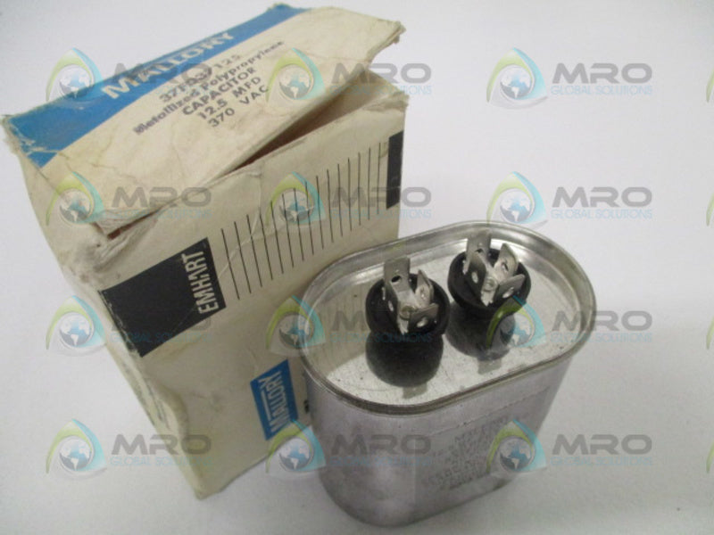 MALLORY 37FD37125 CAPACITOR 370VAC NSMP