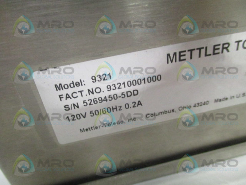 METTLER TOLEDO 93210001000 LOAD CELL SIGNAL CONVERTER 120V NSNP