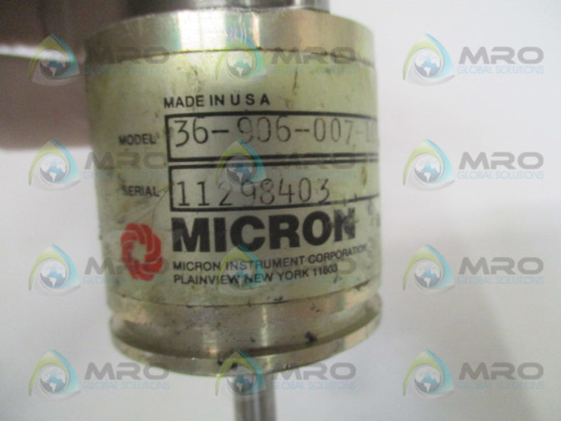 MICRON 36-906-007-1087 SPINDLE MOTOR ENCODER UNMP