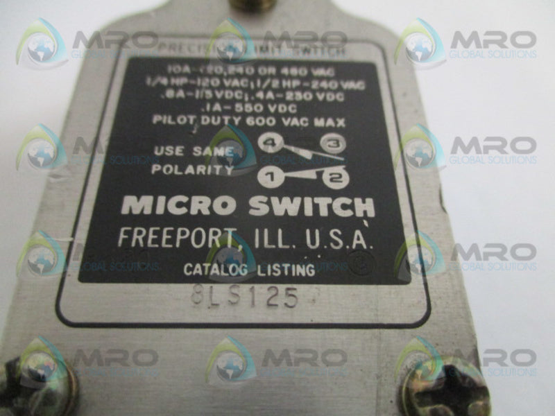 MICRO SWITCH 8LS125 UNMP