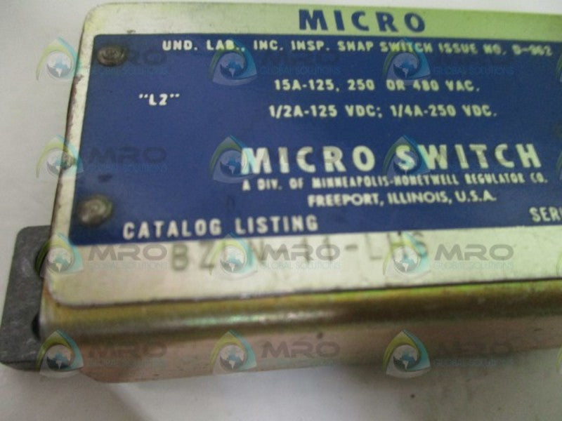 MICRO SWITCH BZLN-11-LH6 LIMIT SWITCH (GREY) NSNP